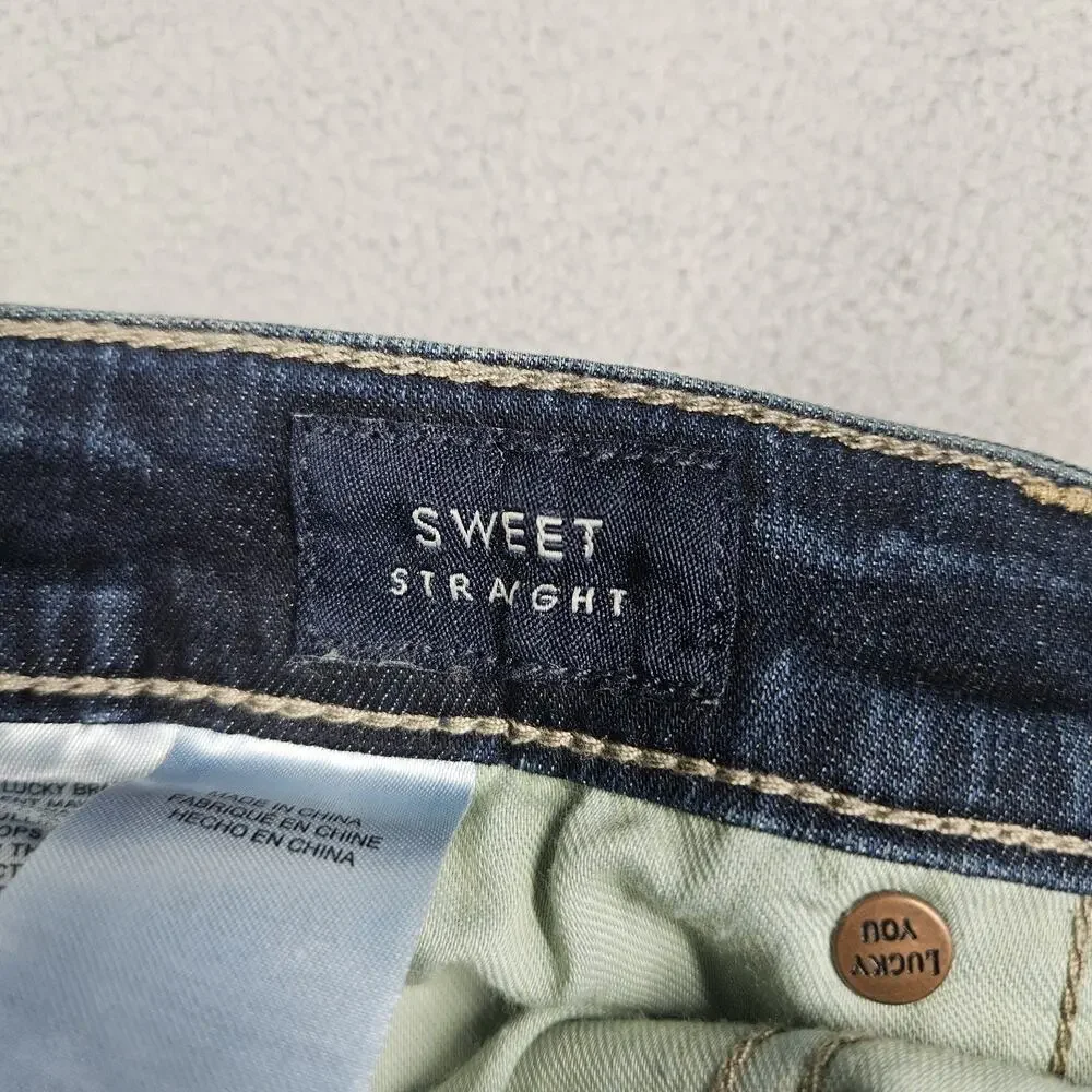 Lucky Brand Jeans Womens Size 4/27 Sweet Mid Rise‎ Straight Leg Preppy Stretch